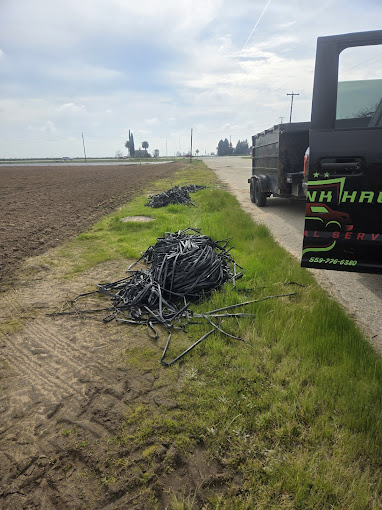 A truck parked on the side of the road